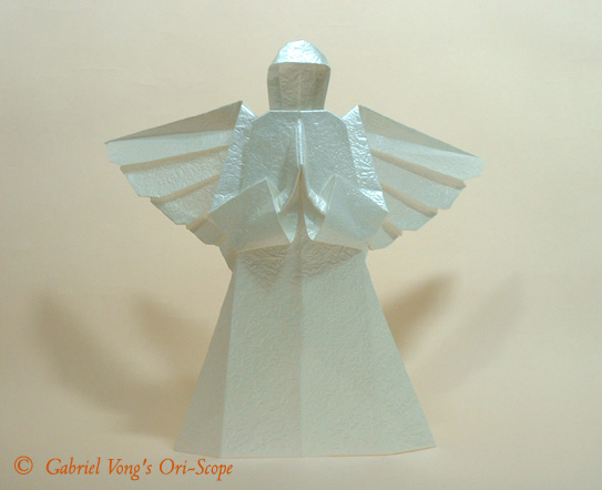 origami angel diagram