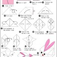 Origami balloon rabbit