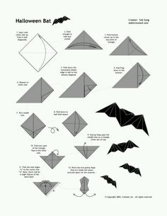 origami bat instructions