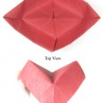Origami blow up heart
