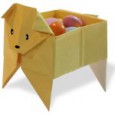 Origami boite chien