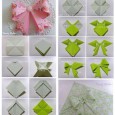 Origami bow diagram