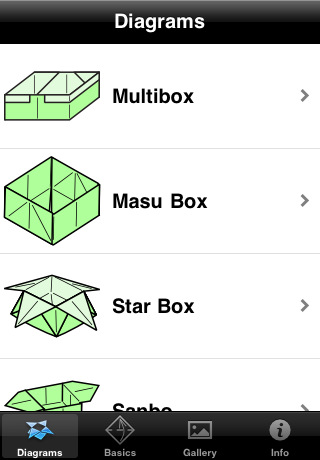 origami box diagrams