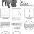 Origami bull diagram