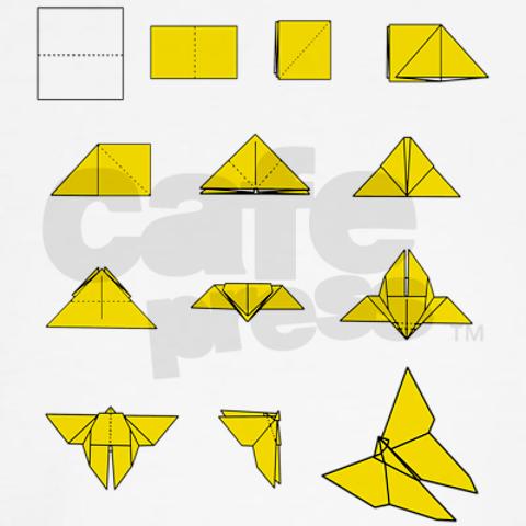 origami butterfly diagram