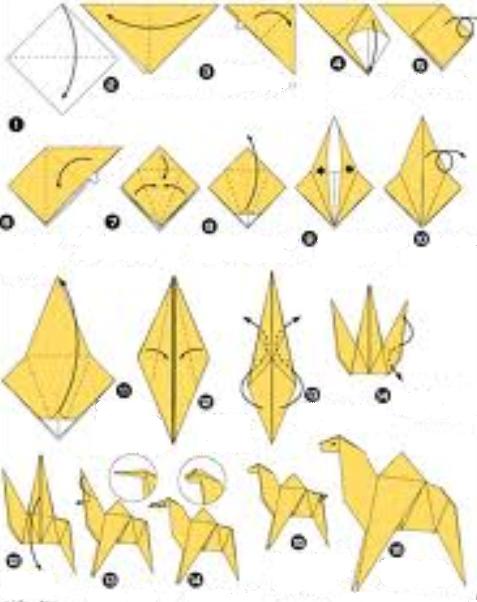 origami camel instructions