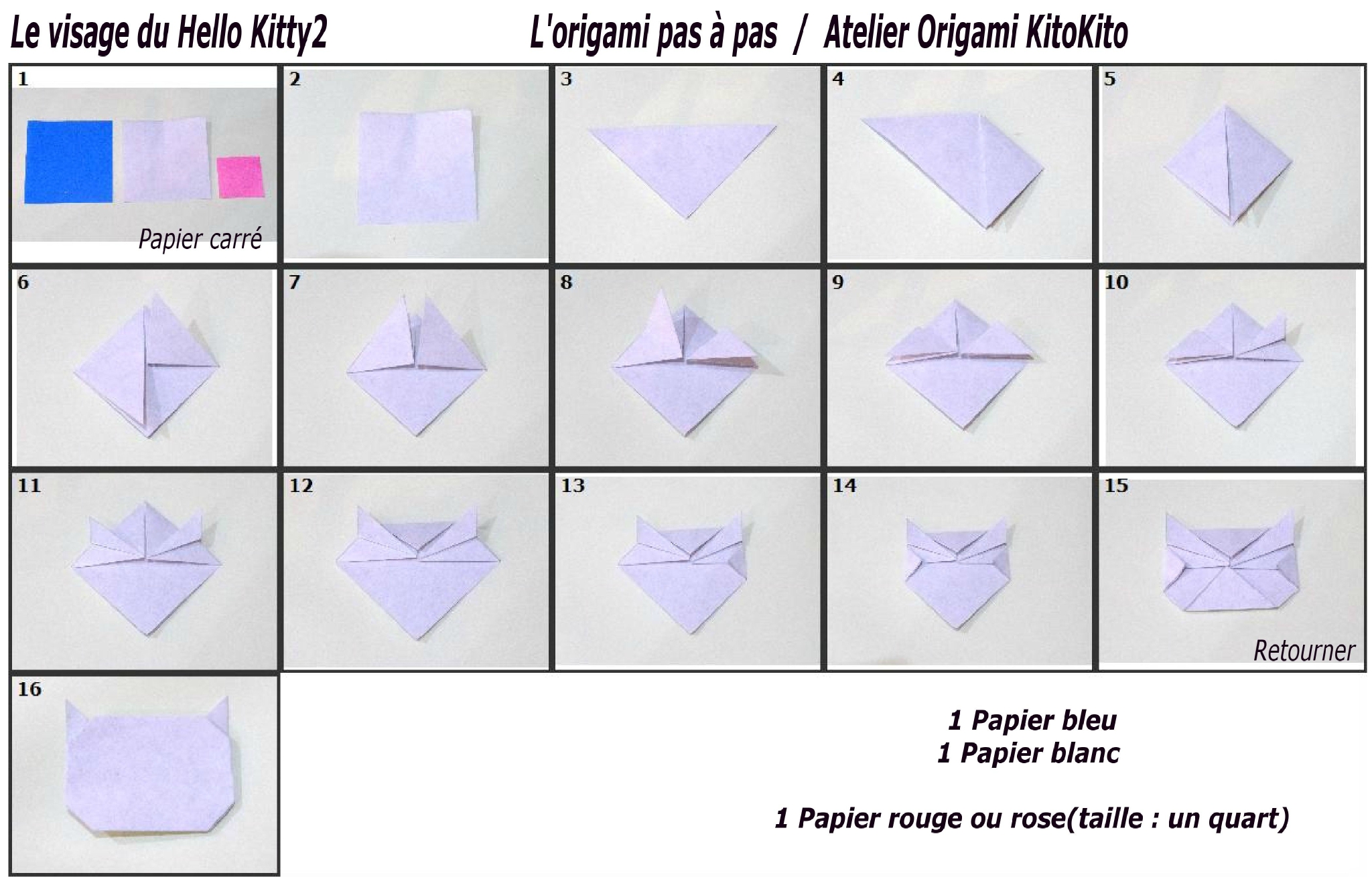 origami chat diagramme