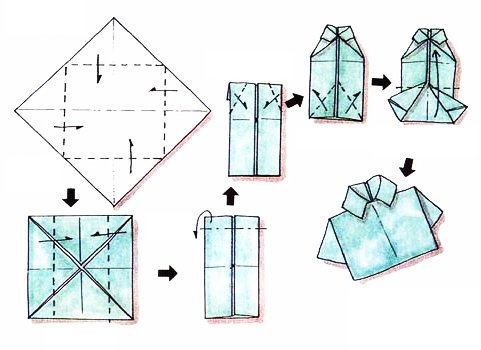 origami chemise facile