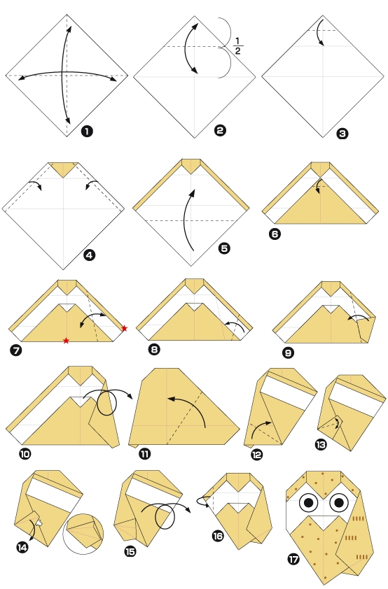 origami chouette facile