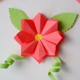 Origami club flower