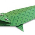 Origami crocodile facile