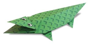 origami crocodile facile
