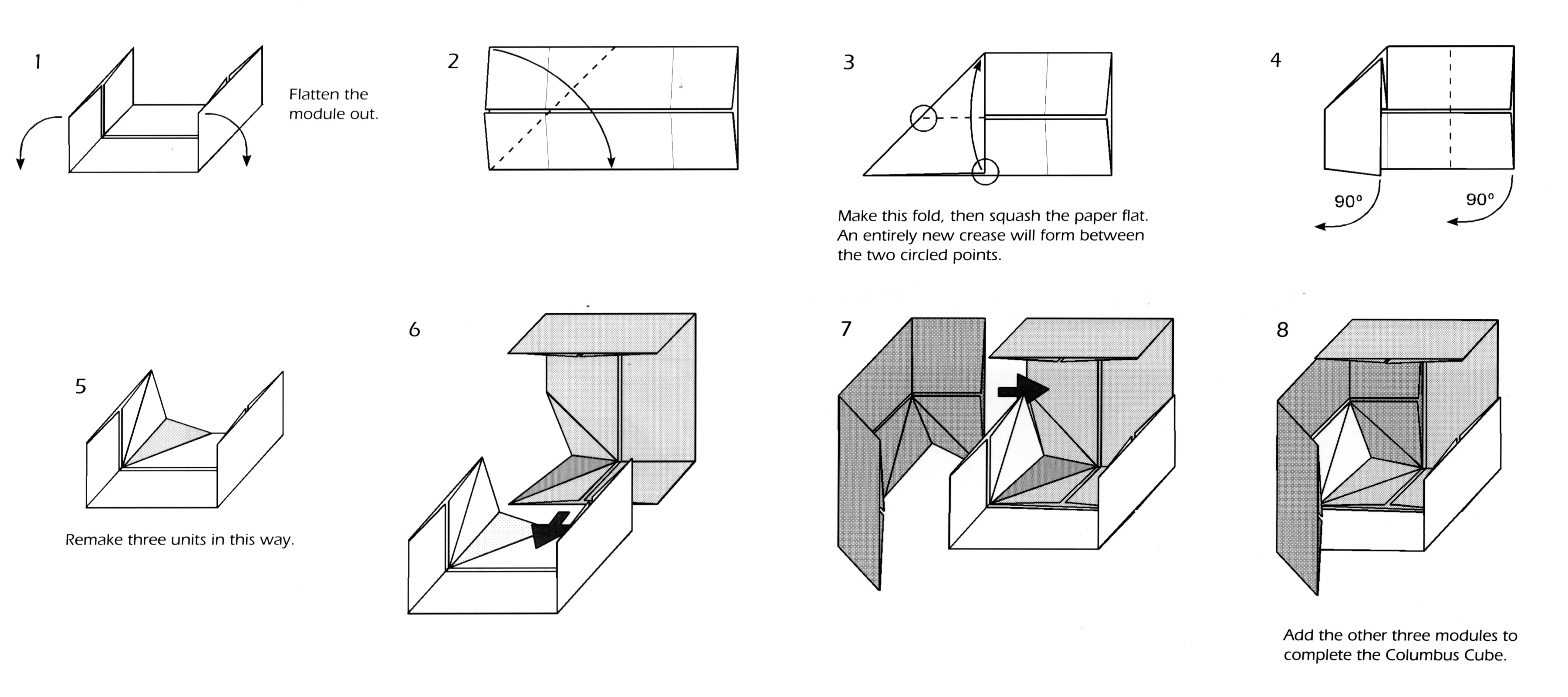 origami cube instructions