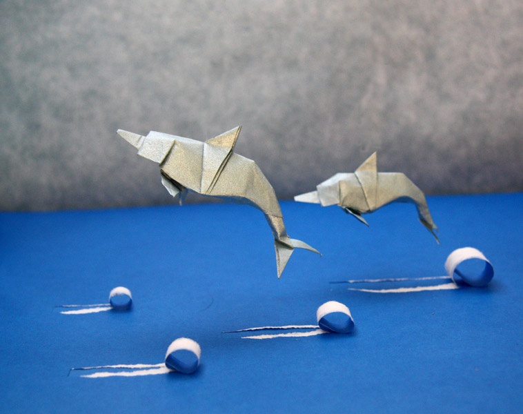 origami de dauphin