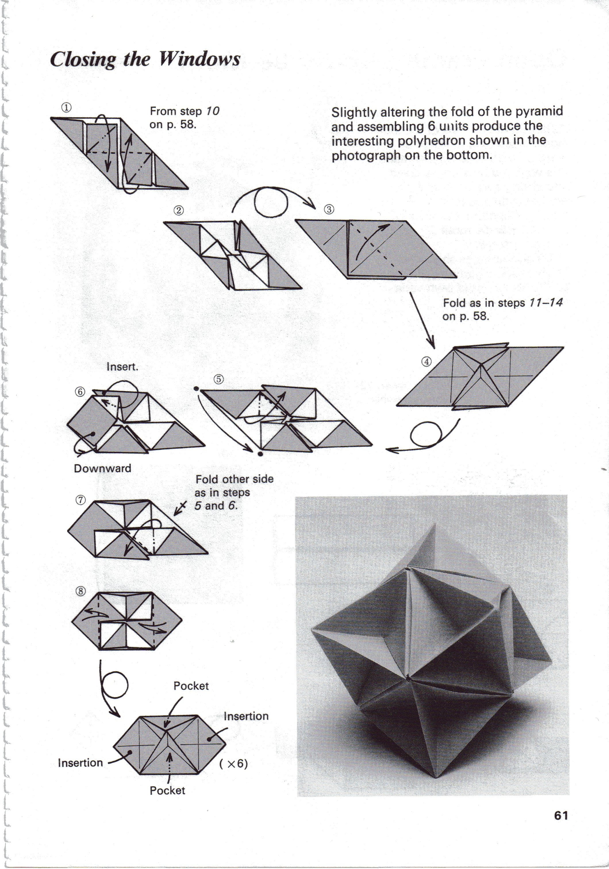 origami design instructions
