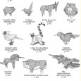 Origami diagramme animaux