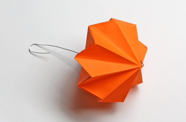 origami diamond ornament
