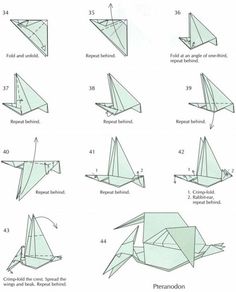 origami dinosaur tutorial