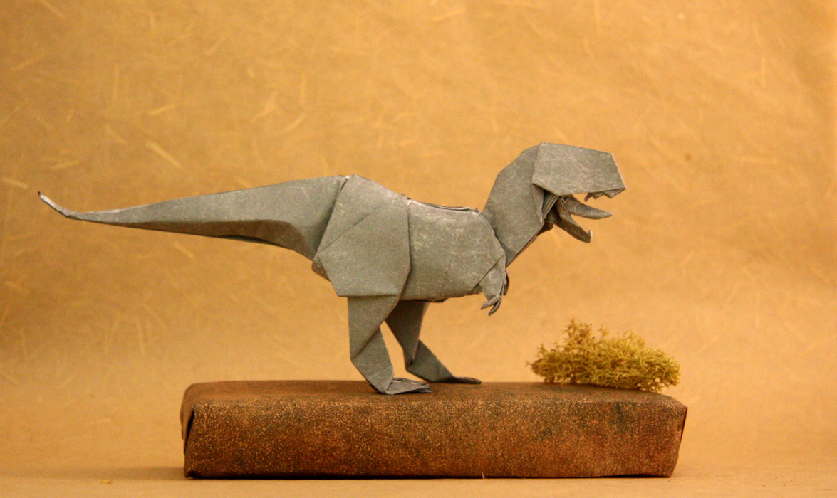 origami dinosaure t rex