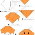 Origami dog face instructions