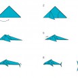 Origami dolphins