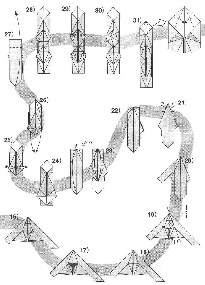 origami dragon chinois