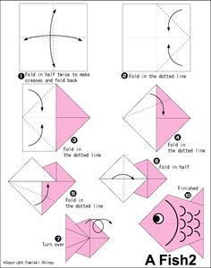 origami easy fish
