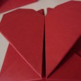 Origami envelope coração