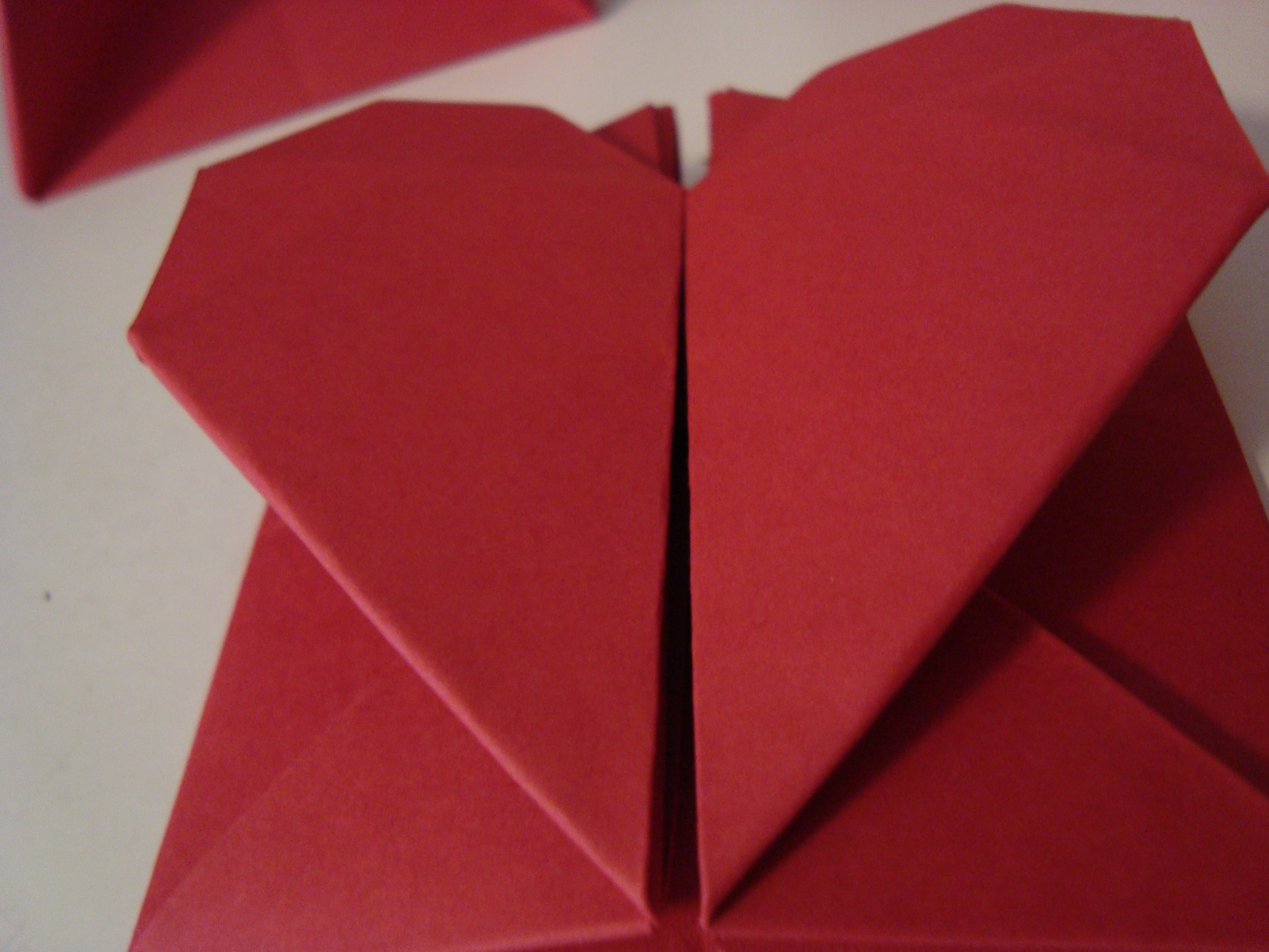 origami envelope coração
