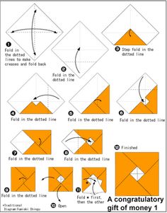 origami envelope diagram