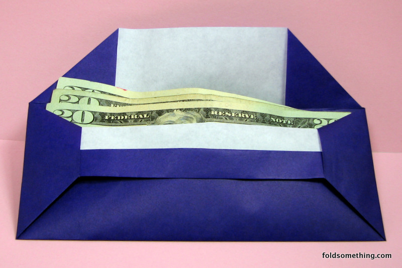 origami envelope for money