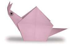 origami escargot facile