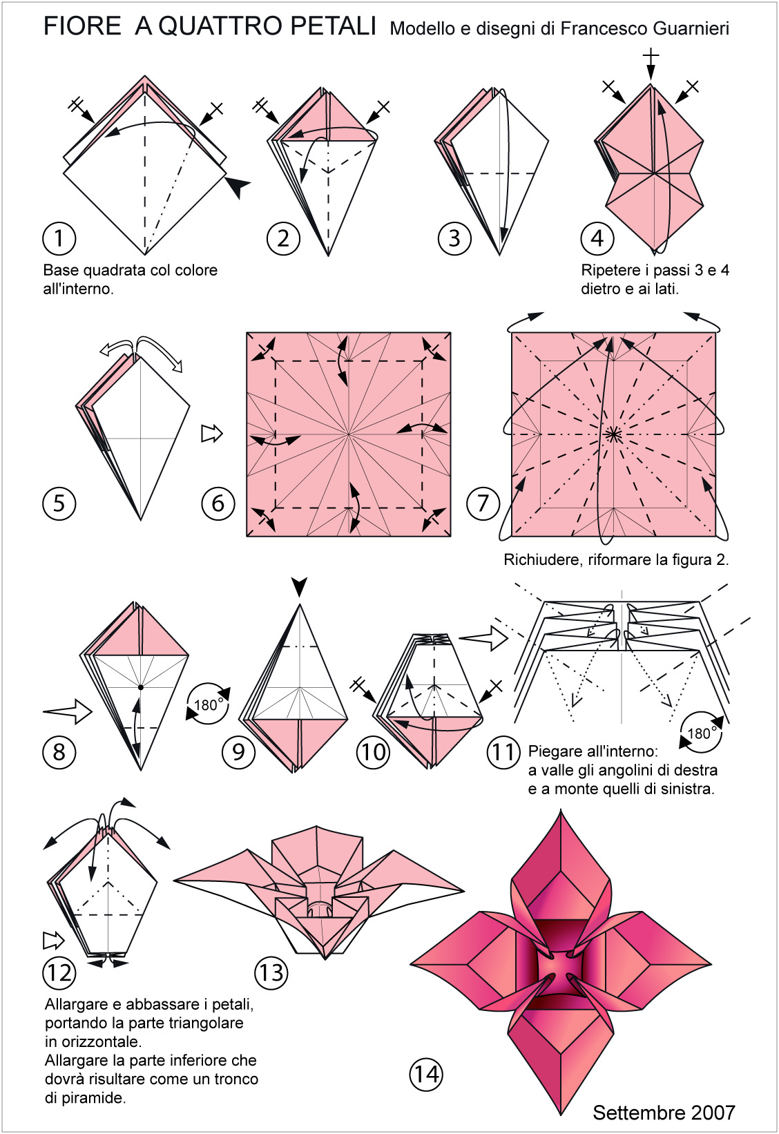 origami fiore