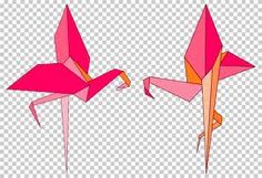 origami flamingo tattoo