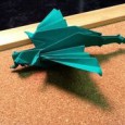 Origami flapping dragon