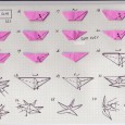 Origami fleur coeur d’étoile diagramme