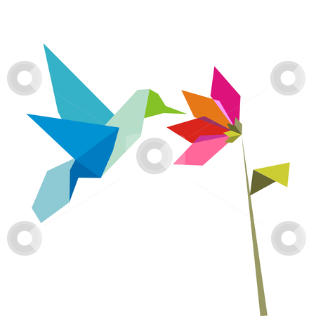 origami flower clipart