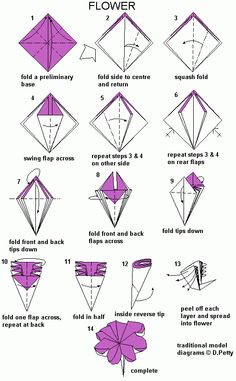 origami flower design
