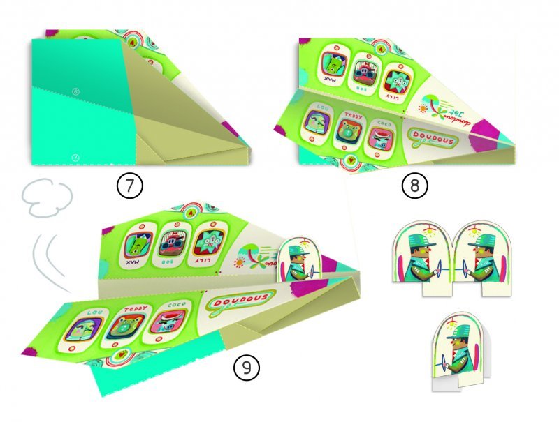 origami flygplan