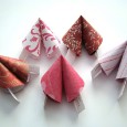 Origami fortune cookies
