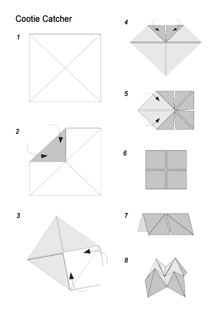 origami fortune teller youtube