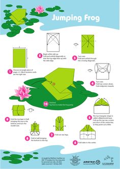 origami frog step by step
