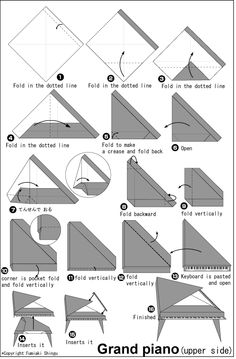 origami grand piano instructions