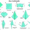 Origami grue traditionnelle