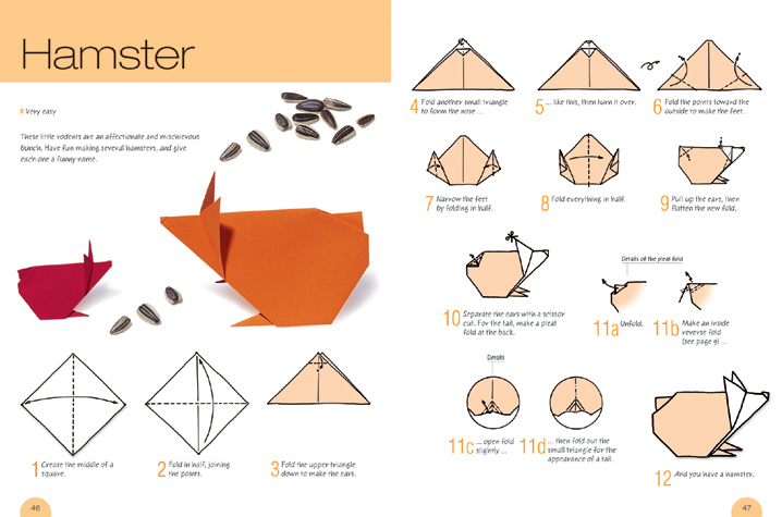 origami hamster instructions