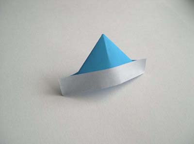 origami hat boat