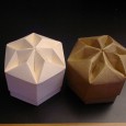 Origami hexagon box