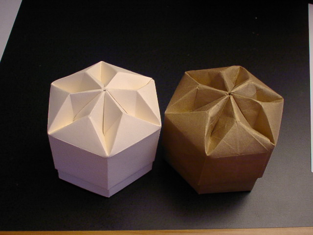 origami hexagon box