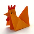 Origami huhn
