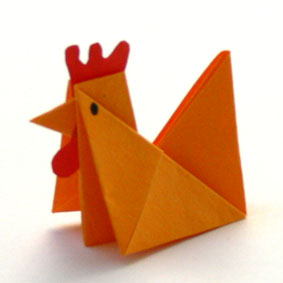 origami huhn